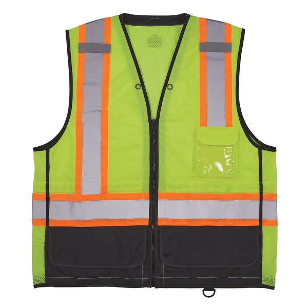 Glowear By Ergodyne Hi Vis Safety Vest, Lime, S/M 8251HDZBK